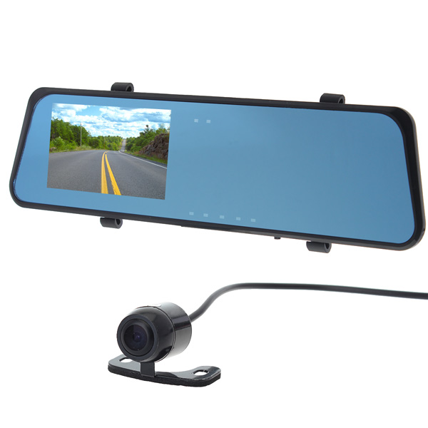 

H701 5.0 MP 4.3 Inch TFT 2-Camera CMOS Car Rear View Mirror DVR